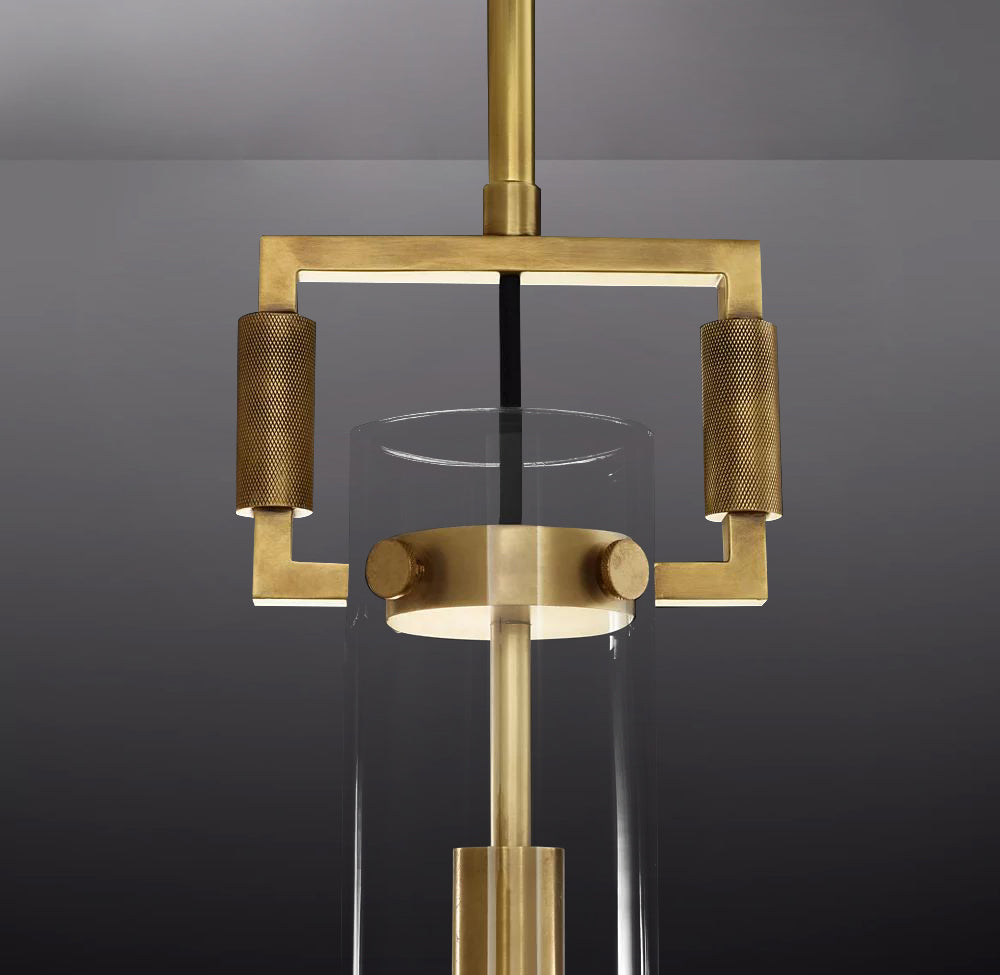 Machinist Glass Cylinder Pendant