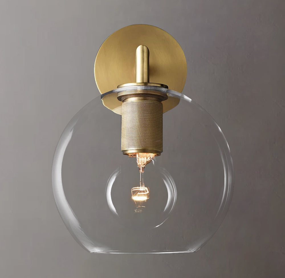 Luxury Glass Wall SconceNist Globe Shade Wall Sconce