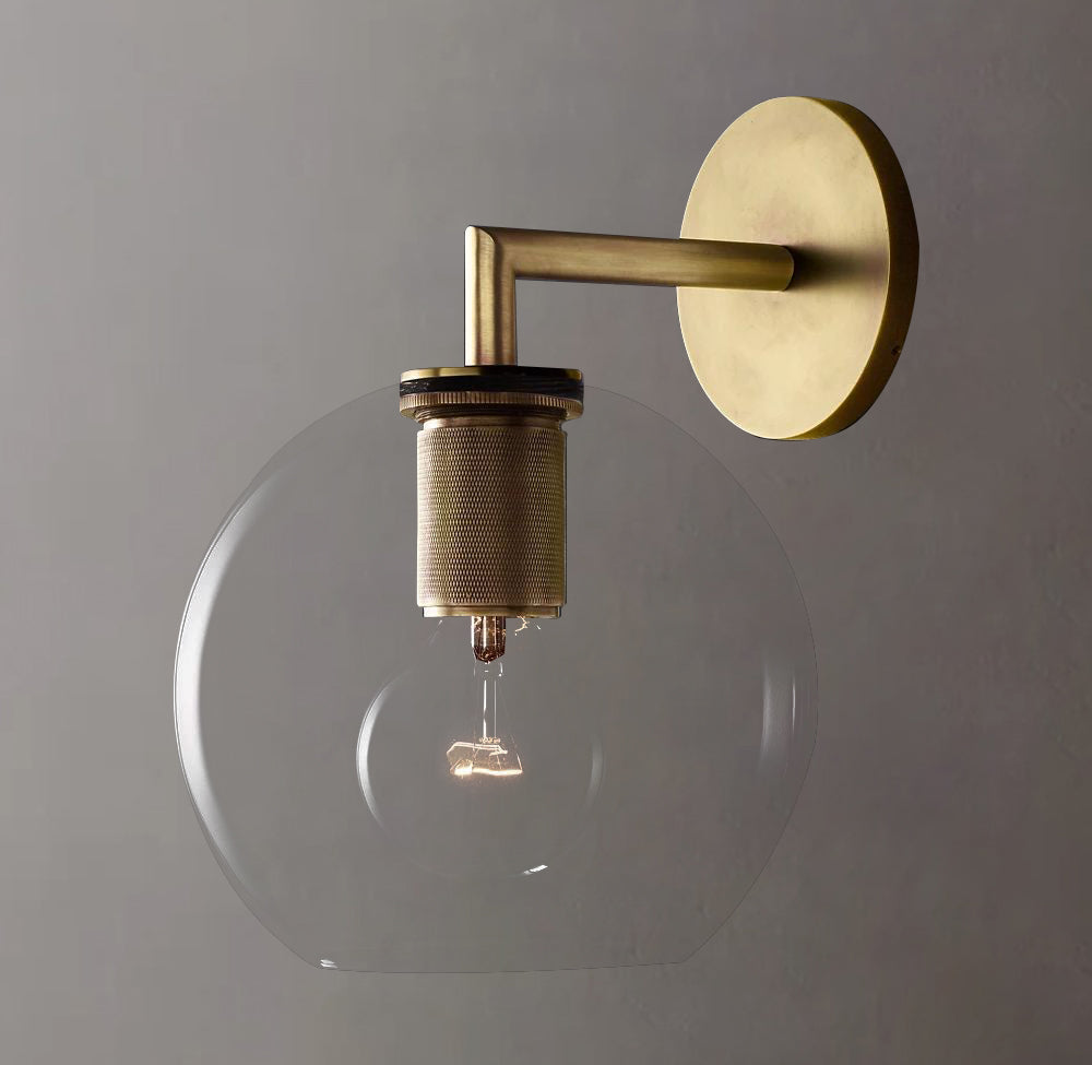 Luxury Glass Wall SconceNist Globe Shade Wall Sconce