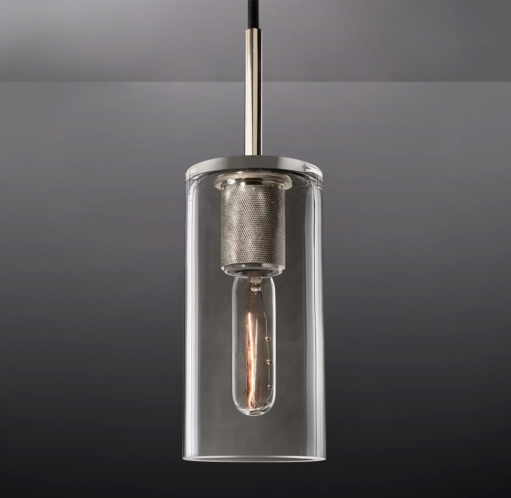 Luxury Utilitaire Cylinder Shade Pendant