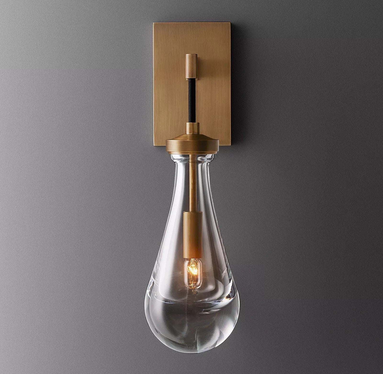 Raindrop Glass Wall Sconce Cord